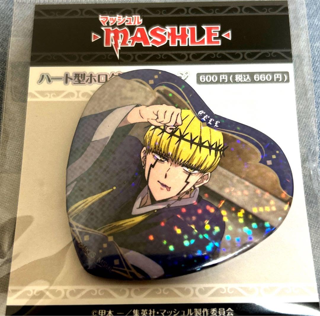 マッシュル アベル ハート型 ホログラム缶バッジ Amazon | マッシュル