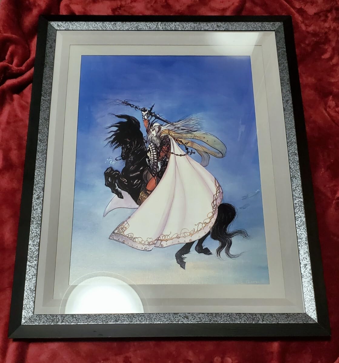 人物画 油絵 天野喜孝 F6 額付き 手描き 肉筆 【公式通販】