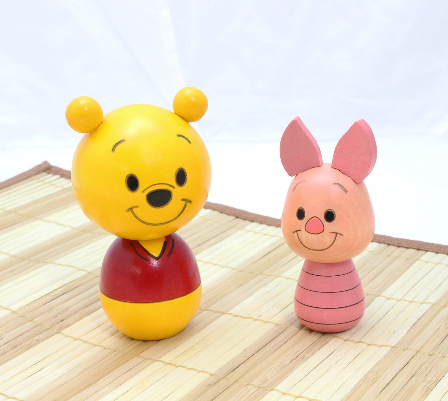 卯三郎こけし ディズニー くまのプーさん＆ピグレット 【公式通販】