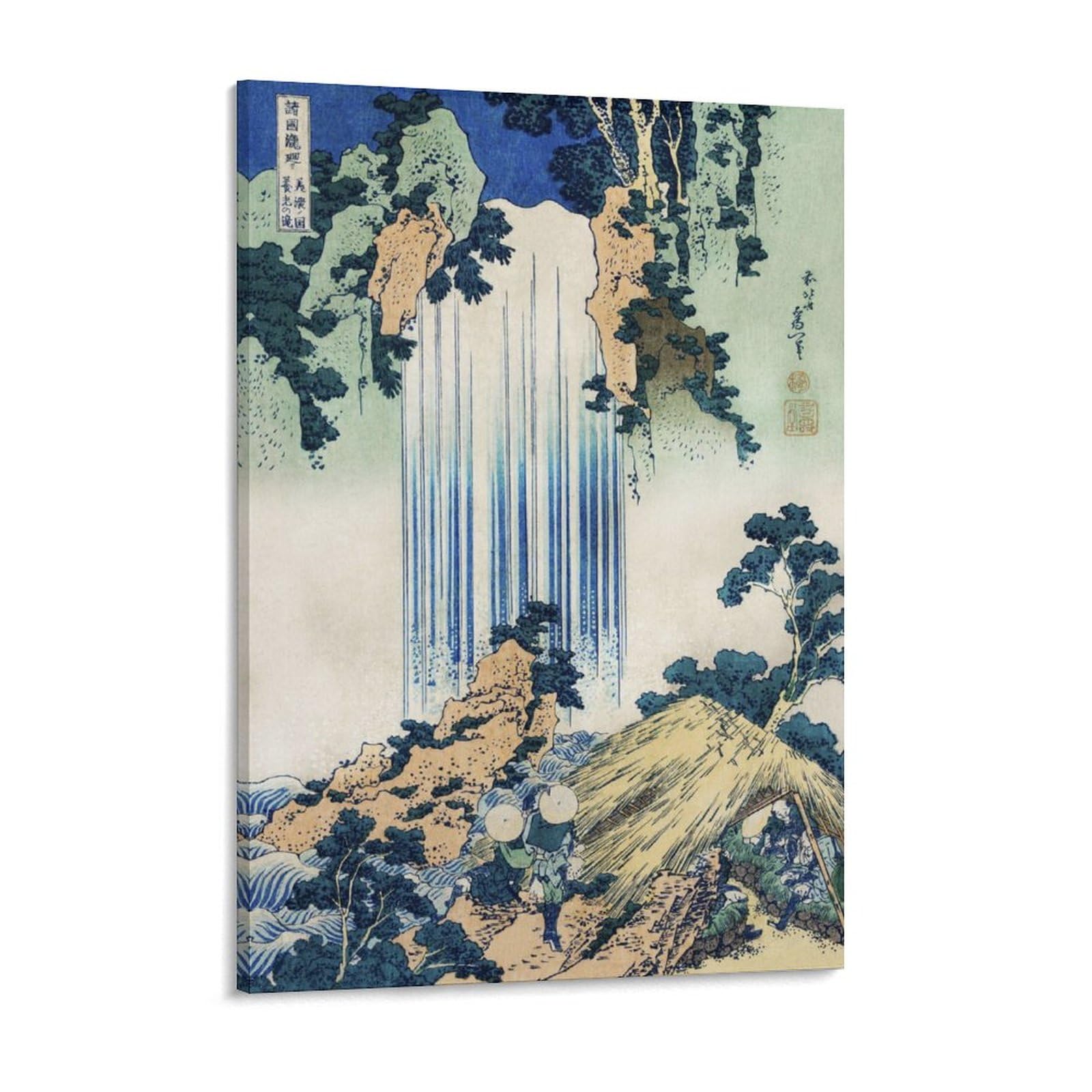 日本絵画 風景画 滝 水 ガラス額縁付き 壁掛け Amazon.co.jp: 滝 絵画 紅葉