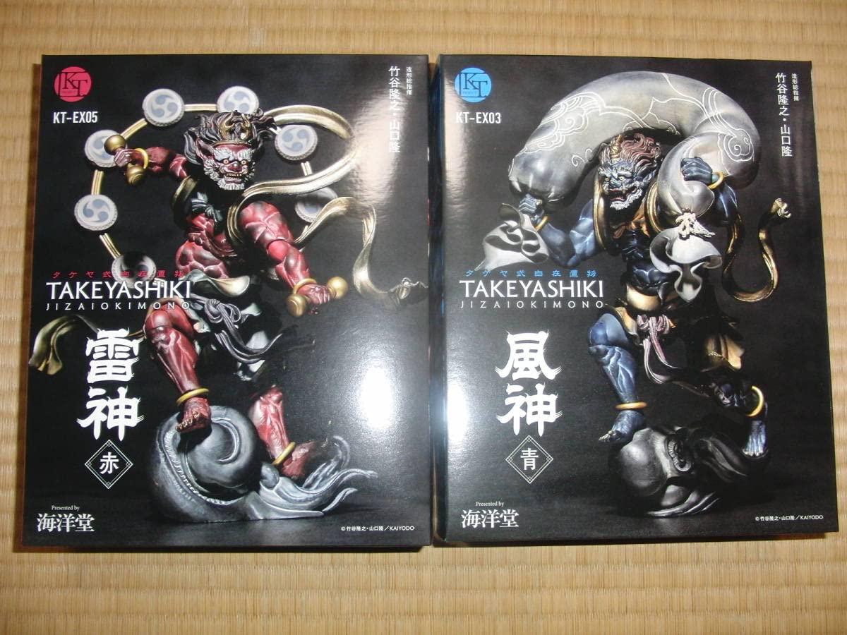 リボルテックタケヤ 風神・雷神 2点セット 仏像 フィギュア 海洋堂