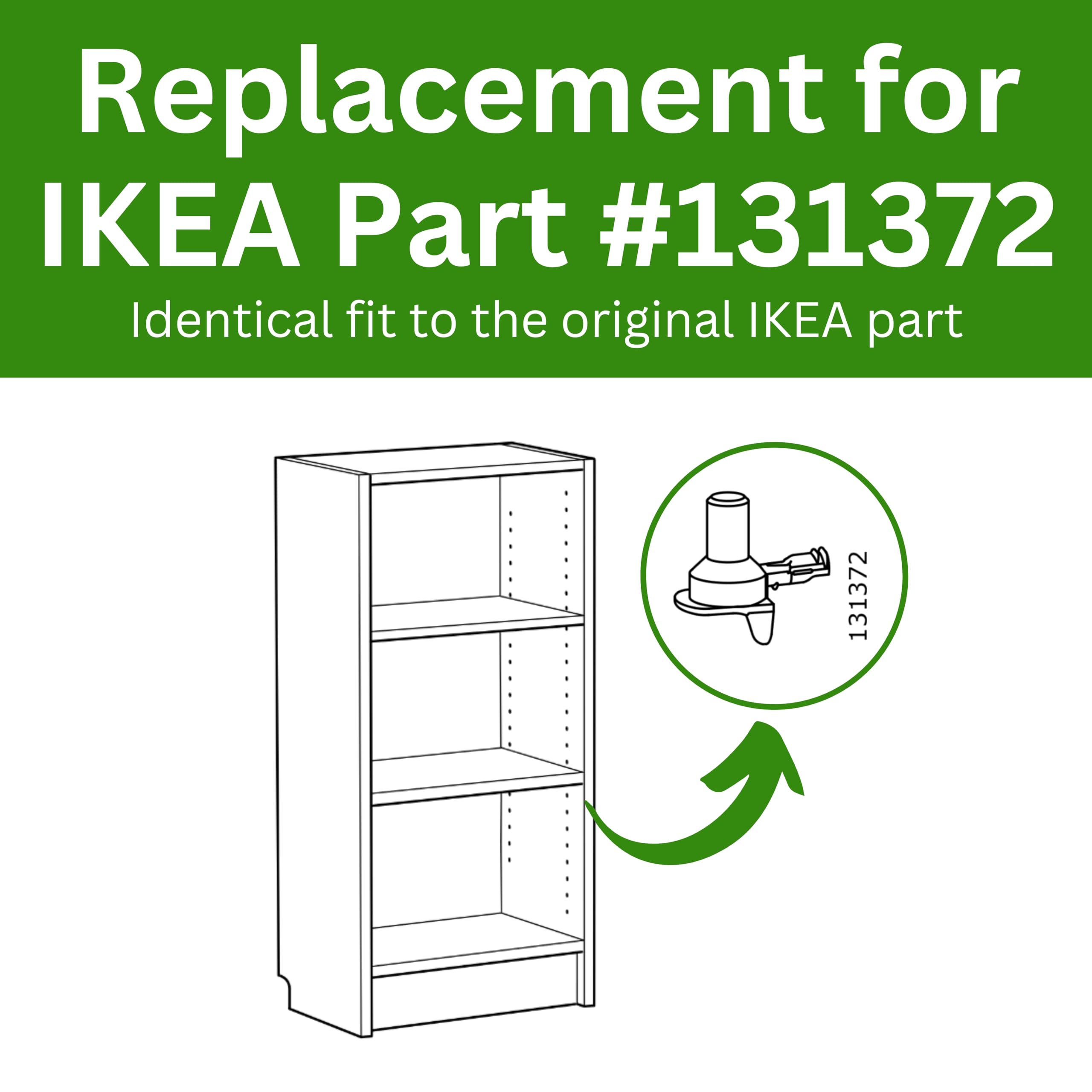 Amazon.co.jp: Billy ブックシェルフピン | IKEA パーツ#131372の交換