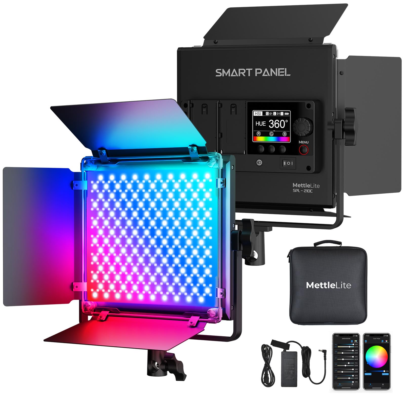 Amazon.com : Mettlelite SPL210C RGB LED Video Light with APP