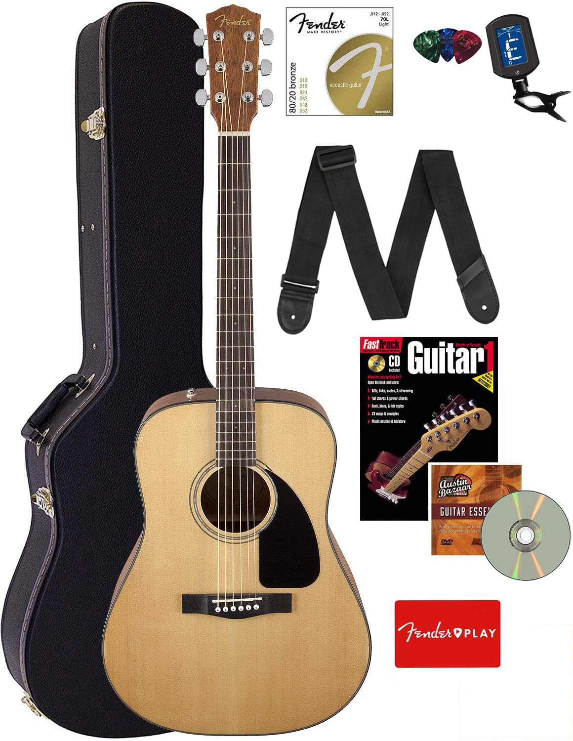 Fender Classic Design CD-60S NAT ハードケース付