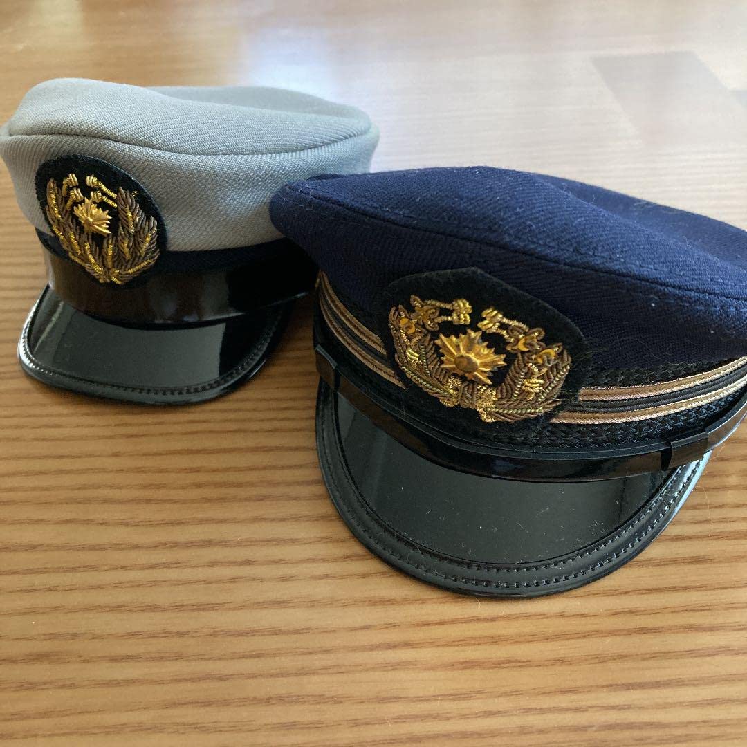 ミニチュア 警察 制帽 ミニ帽子 2個 ペア 警察官 婦警