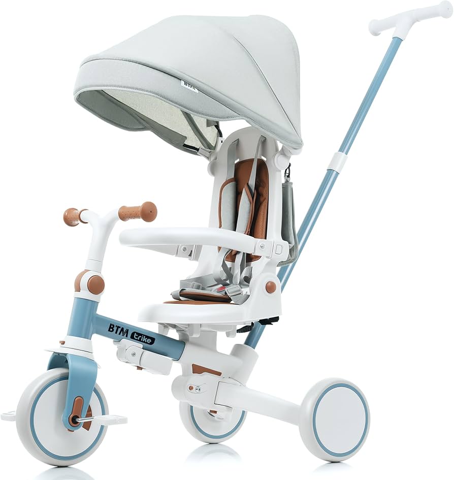 7in1 折りたたみ式三輪車 6ヶ月-6歳対応 GRAY 7in1 折りたたみ式三輪車