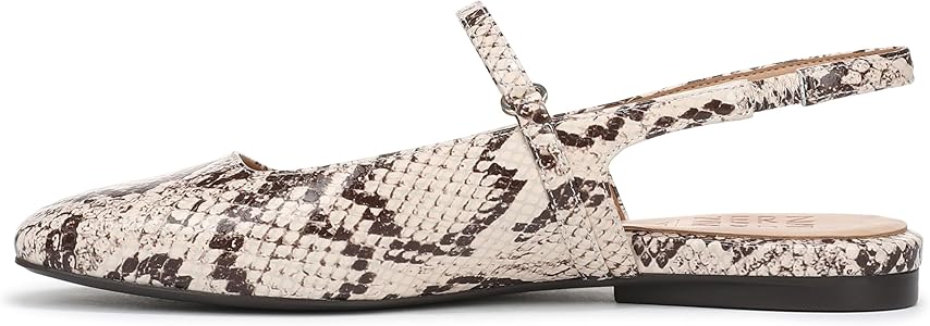 Amazon.com | Naturalizer Women's Connie Mary Jane Flat Beige Multi