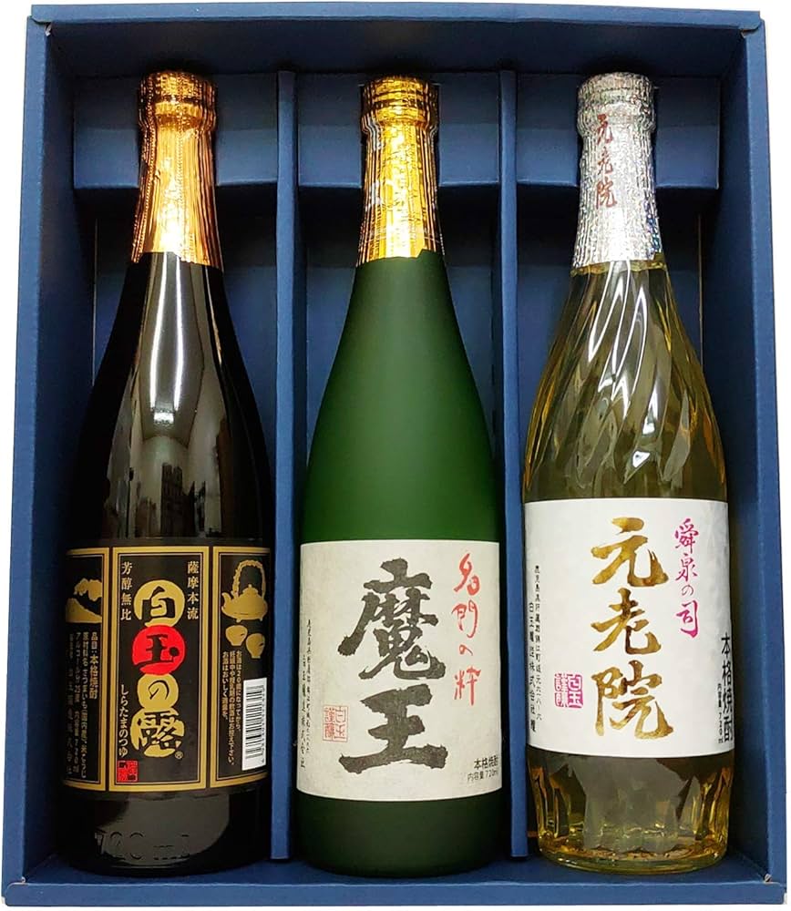 Amazon.co.jp: 「 魔王 白玉の露 元老院 」720ml 白玉醸造 芋焼酎 3本