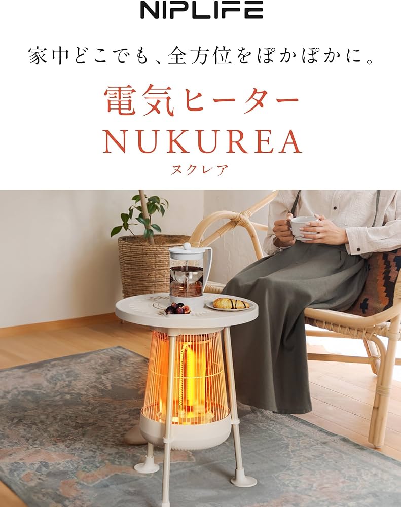 Amazon | NIPLIFE 電気ヒーター 電気ストーブ セラミックヒーター 速暖