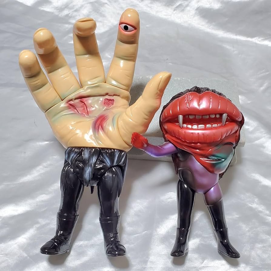 レインボー造形企画 超人怪人工房 ウデゲルゲ&クチビルゲ ソフビ人形
