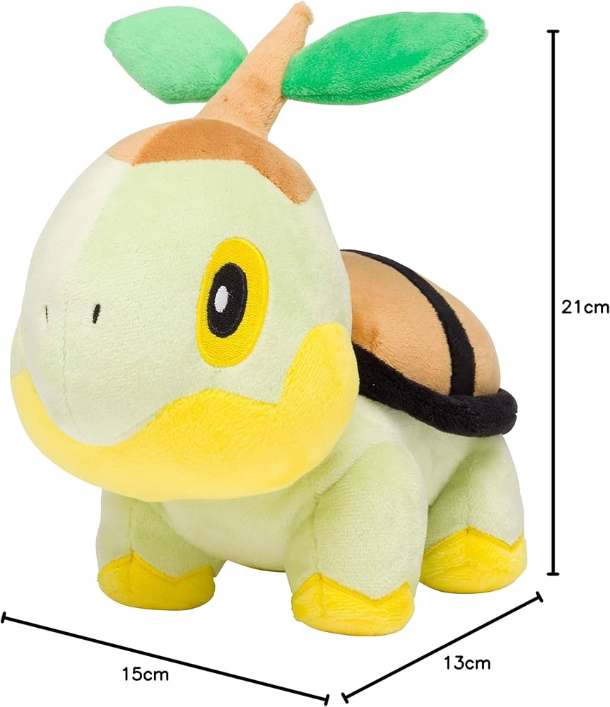 Amazon.co.jp: ポケモンセンターオリジナル ぬいぐるみ ナエトル 20×10