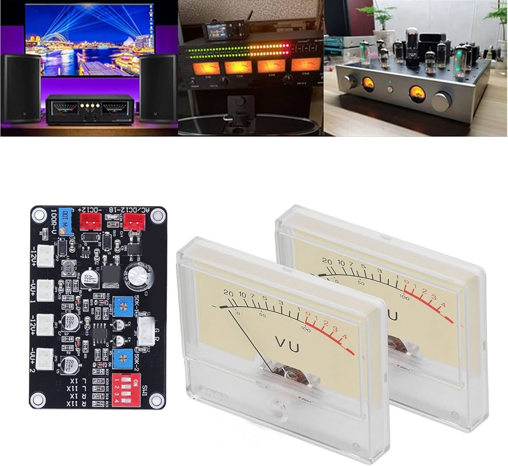 自作ステレオVUメーター203号機（PIONEER大型） 自作ステレオVU