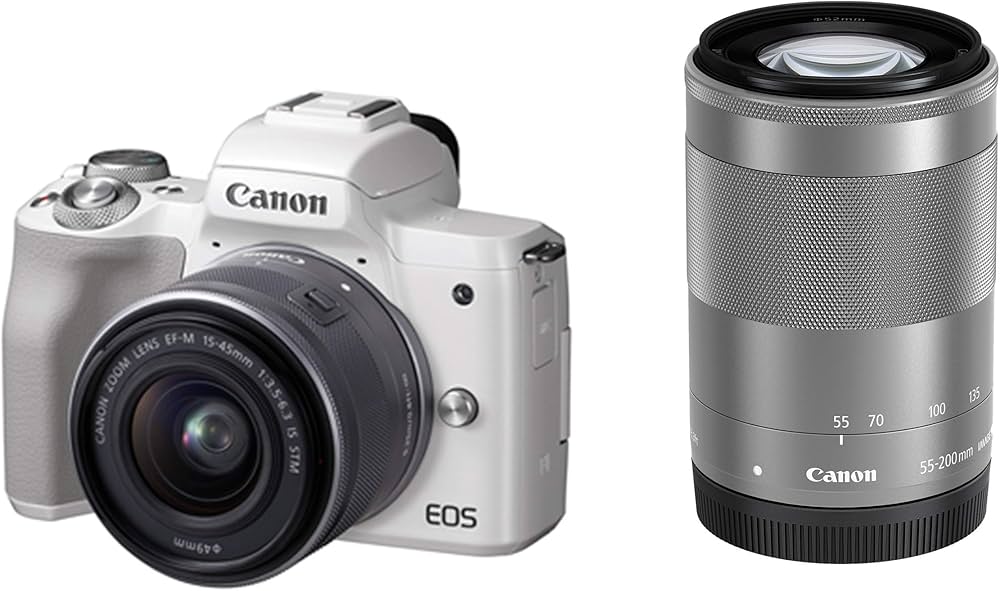 極美品⭐Canon EOS Kiss Mレンズキット ホワイト⭐SDカード付