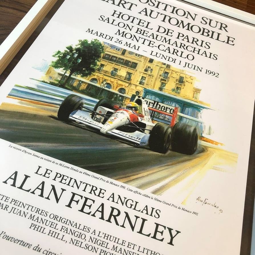 F1 モナコGP 1994 オフィシャルポスター アイルトン・セナ