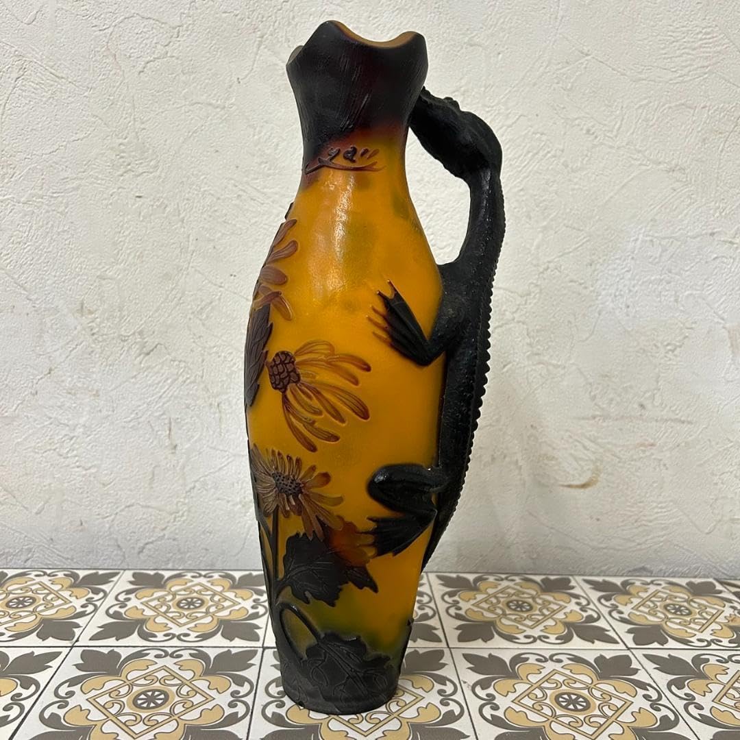 高さ30㎝【希少】エミールガレ風 レプリカ 水差し 花瓶 高さ30㎝【希少