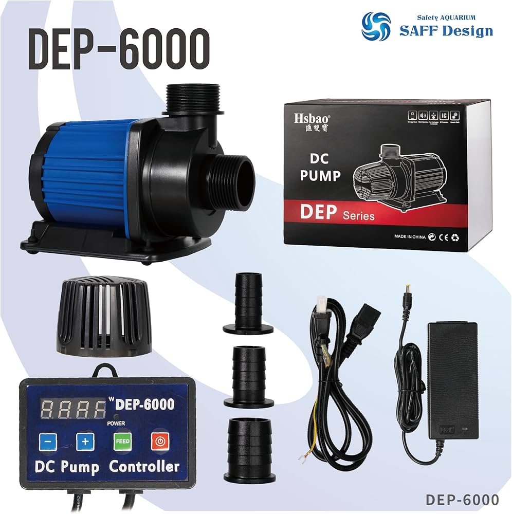 Amazon.co.jp: HSBAO DEP-6000 吐出量6500L/H (毎分108L) 揚程4m DC