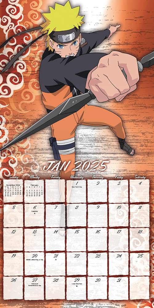 2005年 ナルト カレンダー NARUTO レア 20年以上前 NARUTO-ナルト