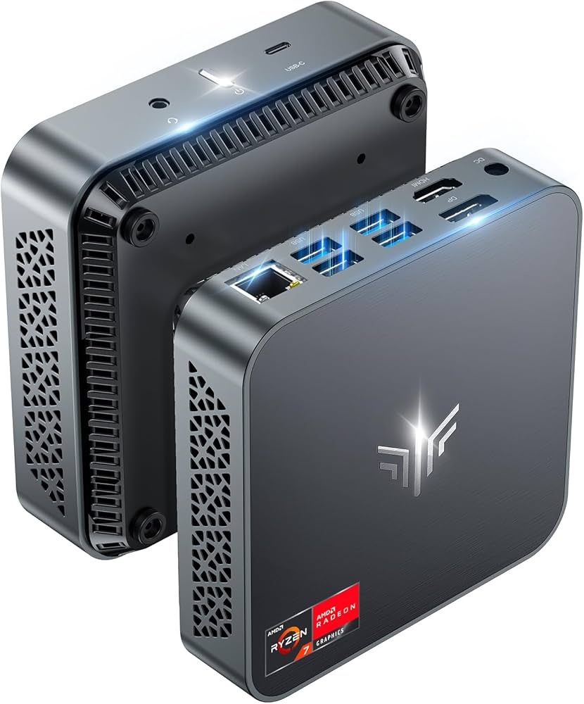 NiPoGi Mini PC AMD Ryzen 7 5700U (up to 4.3GHz, 8C/16T), 16GB RAM