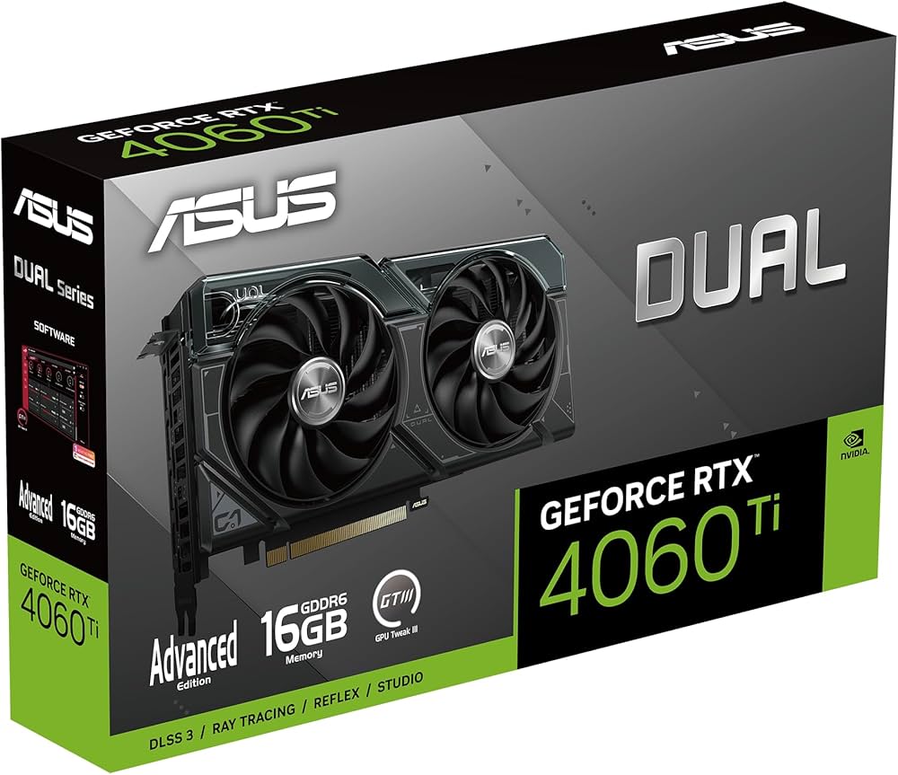 Amazon | ASUS Dual GeForce RTX™ 4060 Ti 16GB Advanced Edition