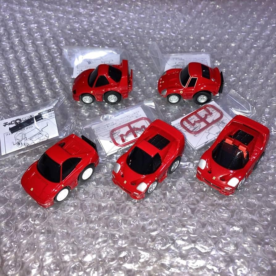 Amazon | チョロq ZERO フェラーリ5台セット 赤 F40 F50 F355