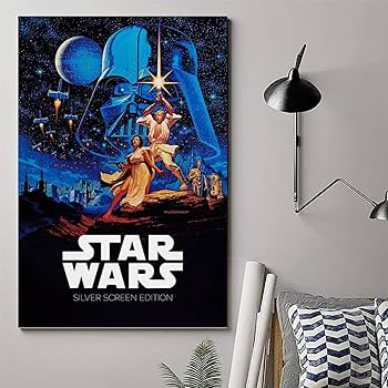 Amazon.co.jp: 1977スターウォーズ映画レトロ装飾ポスター オフィス