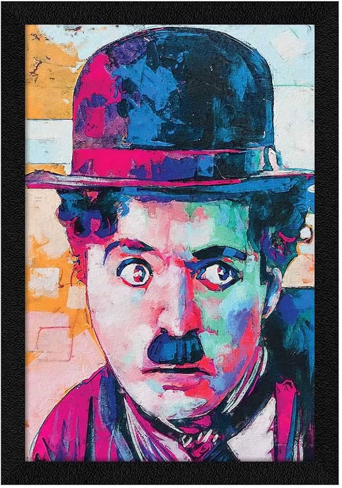 Chaplin 絵画 原画 ドローイング アート 2点 Chaplin 絵画 原画