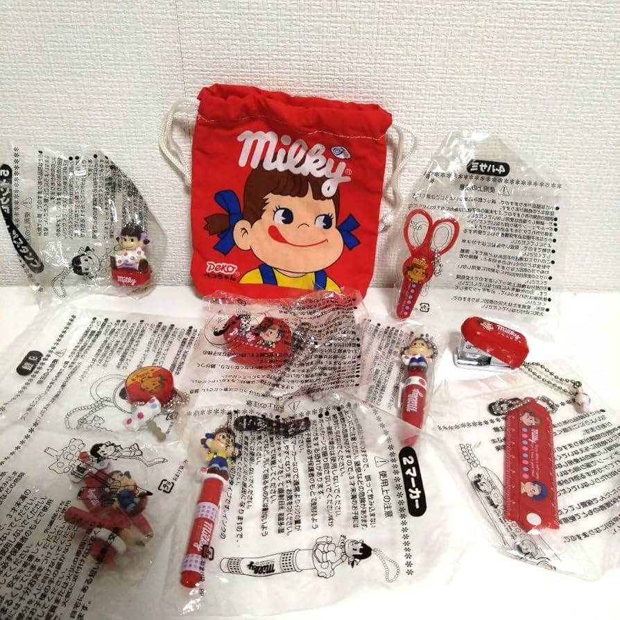 Amazon.co.jp: 非売品 ペコちゃん ミニ文具 10点セット 不二家