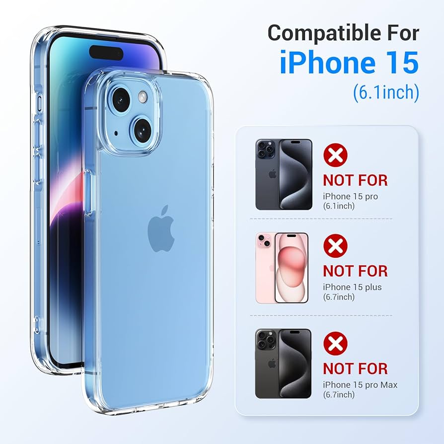 Amazon.com: AVEN 5 in 1 for iPhone 15 Case, with 2 Tempered Glass