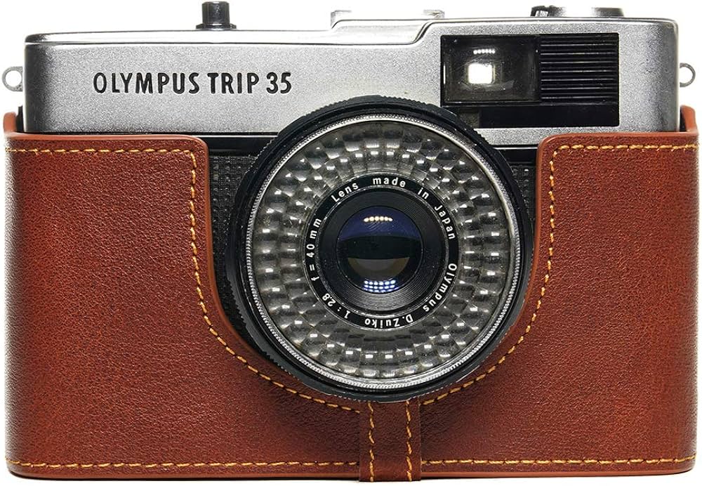 Olympus 35 RC フィルムカメラ レザーケース付き Leather Half Case