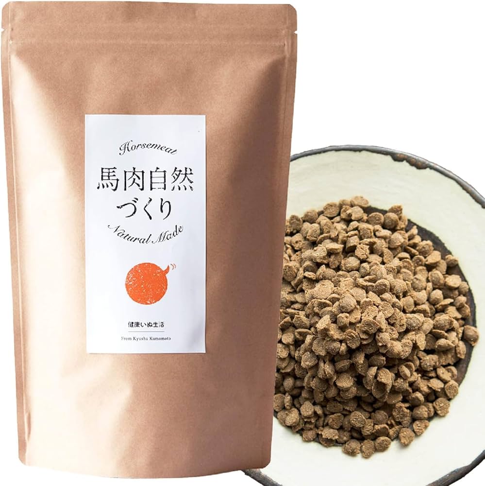 Amazon.co.jp: 健康いぬ生活 馬肉自然づくり 1kg×1袋 成犬 ～ シニア