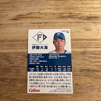 Amazon.co.jp: 2024 プロ野球チップスカード エラーカード 誤字 伊藤