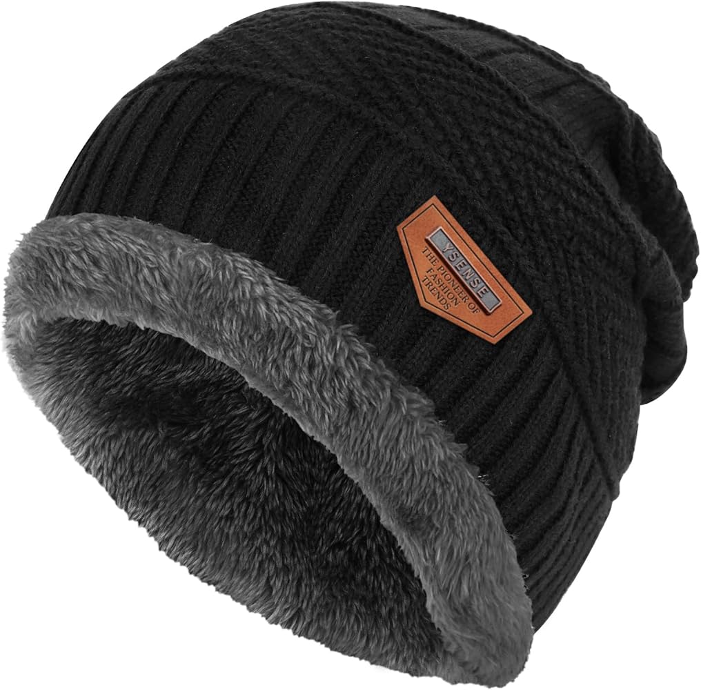 YSense Mens Winter Hats Warm Slouchy Beanie Oversized Baggy Hat