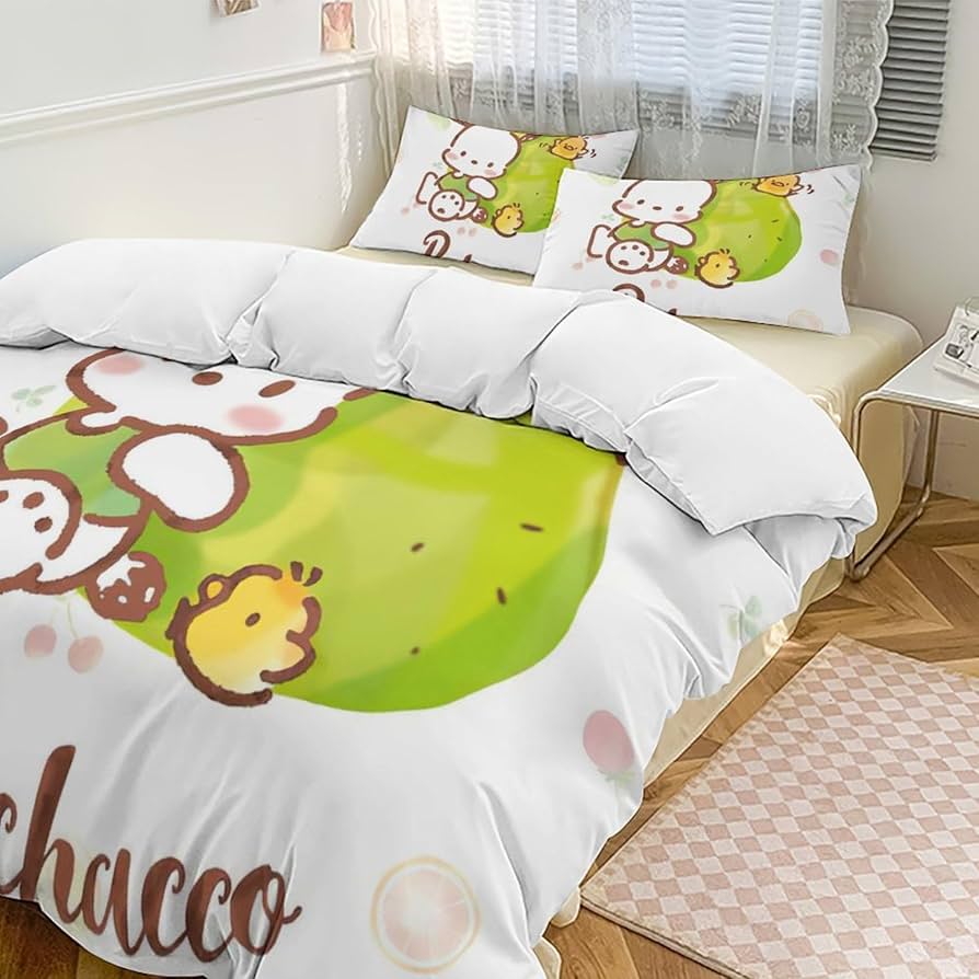 Amazon｜ポチャッコ ベッド3点セット 布団カバー シングル 3点セット