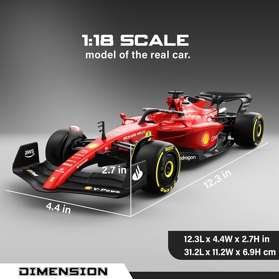 Amazon.com: Voltz Toys Authentic Licensed 1:18 Ferrari F1 75