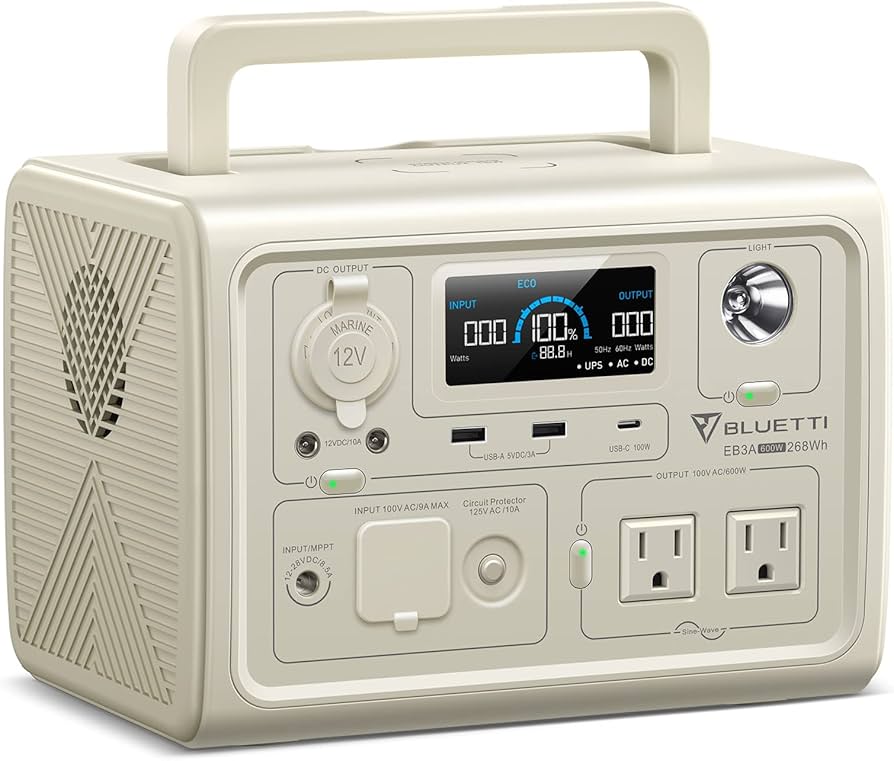 Amazon.co.jp: BLUETTI ポータブル電源 EB3A 268Wh/600W APP遠隔操作