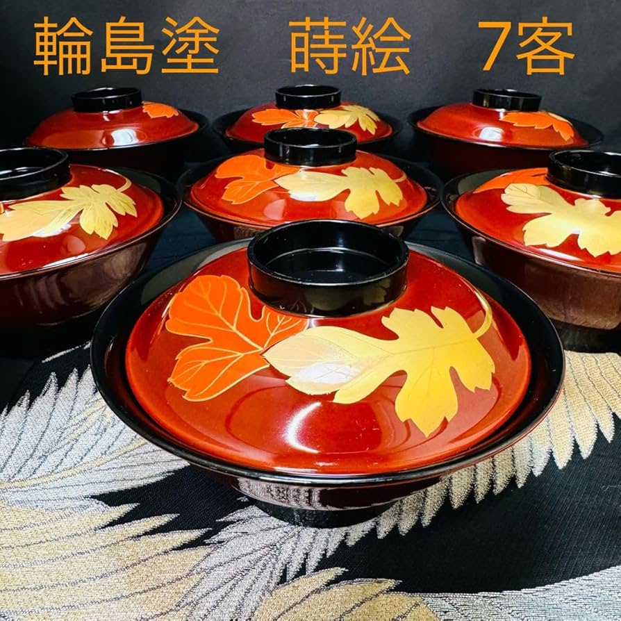 アンティークお膳5枚 木製 漆塗り 沈金お膳 漆器 【骨董・木工工芸