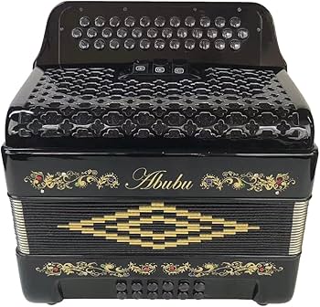 Amazon.com: Abubu 34-Key Accordion 3412 GCF (Black) : Musical