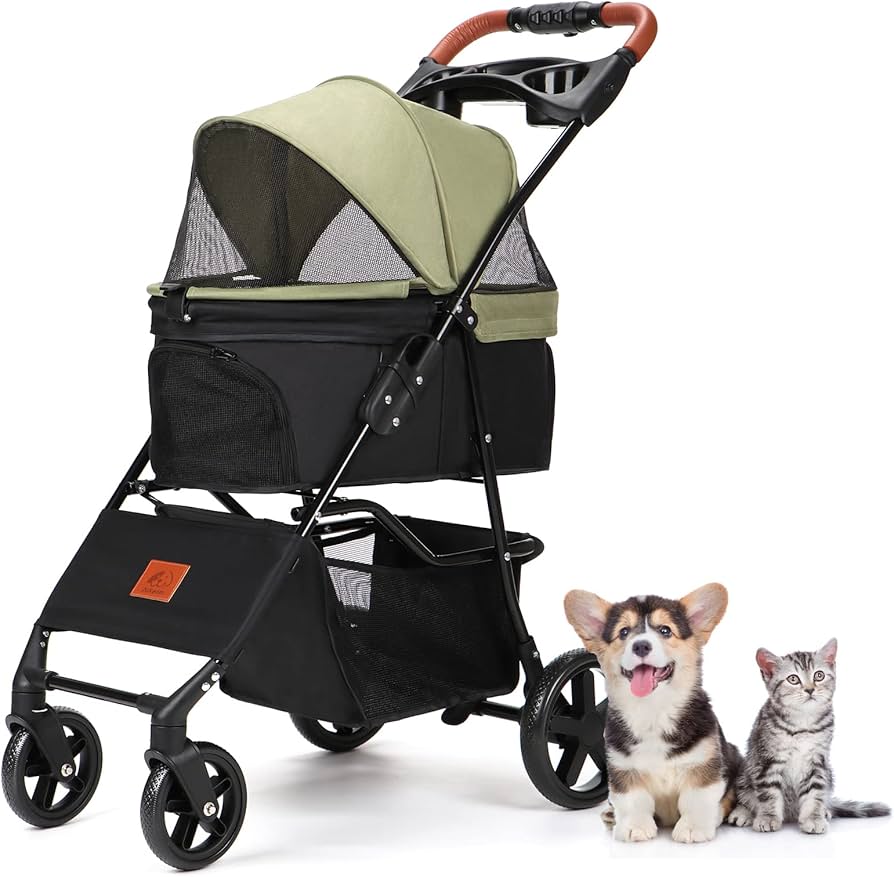 Amazon.co.jp: Aikenn ペットカート 犬用ベビーカー 小型犬 折り畳み犬