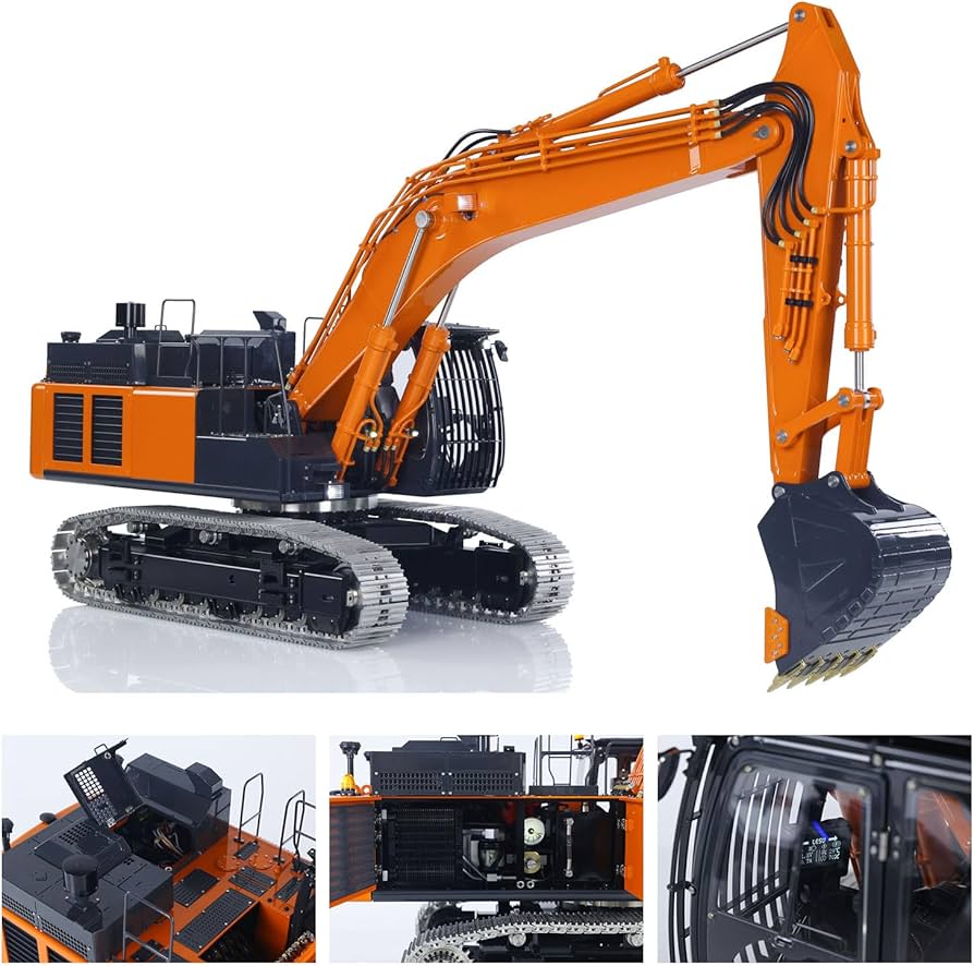 Amazon.co.jp: wheelfun LESU Aoue Zx490 1/14 リモコン 油圧ショベル