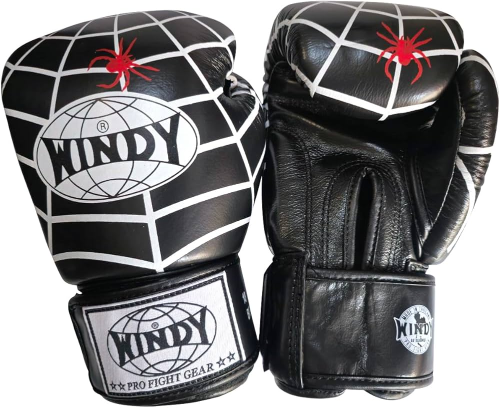 本革製WINDYボクシンググローブ 12oz 紫 キックボクシング 本革製WINDY