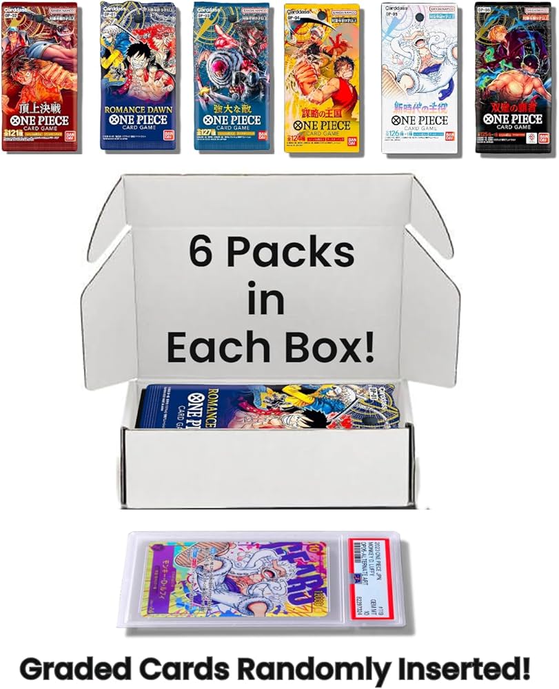 Amazon.com: One Piece Cards (6 Sealed Packs) Potential Mystery