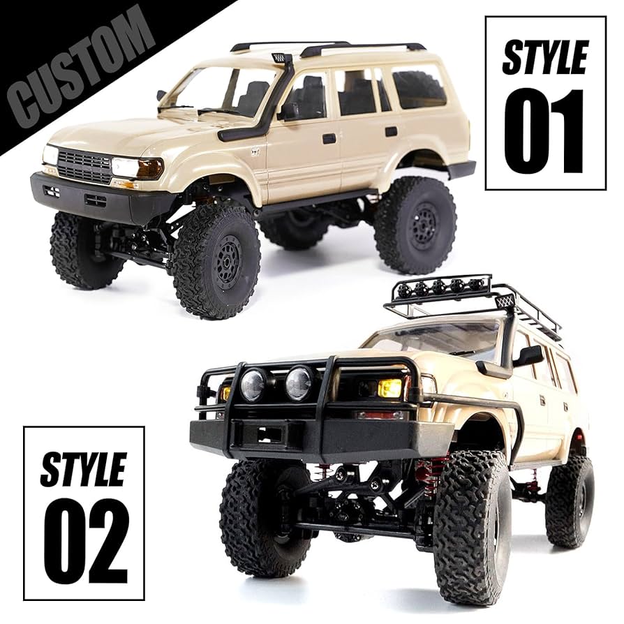 WPL C24改 C54..1 ランクル80ボディ搭載 製作車 1/16 WPL C24改 C54..1