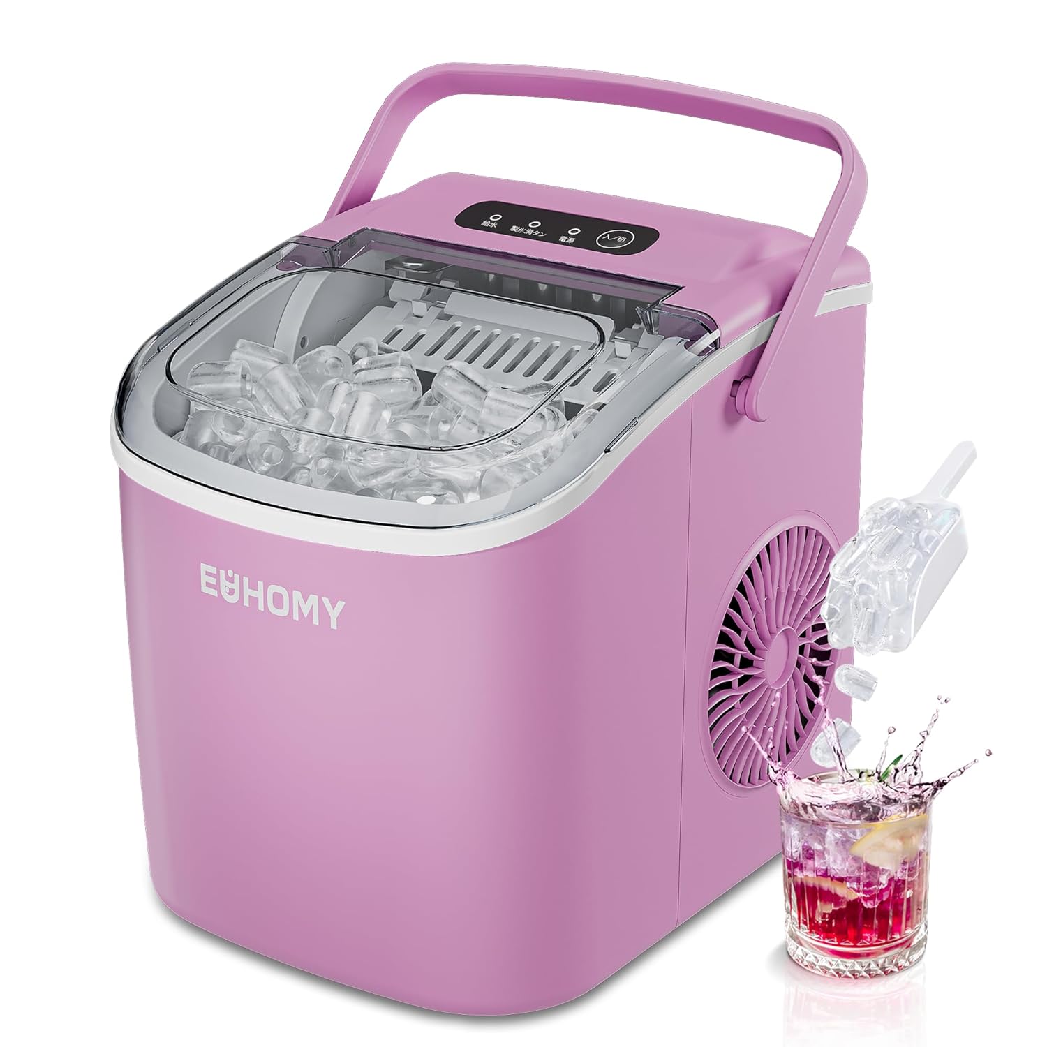 新品 EUHOMY 製氷機 家庭用 【高速製氷 自動洗浄機能 】コンパクト