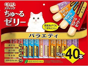 Amazon.co.jp: チャオ (CIAO) スティック ちゅ~るゼリー バラエティ 40