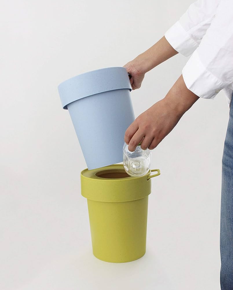 Amazon.co.jp: Way-be 239963 TapTrash Trash Can with Hidden Bag