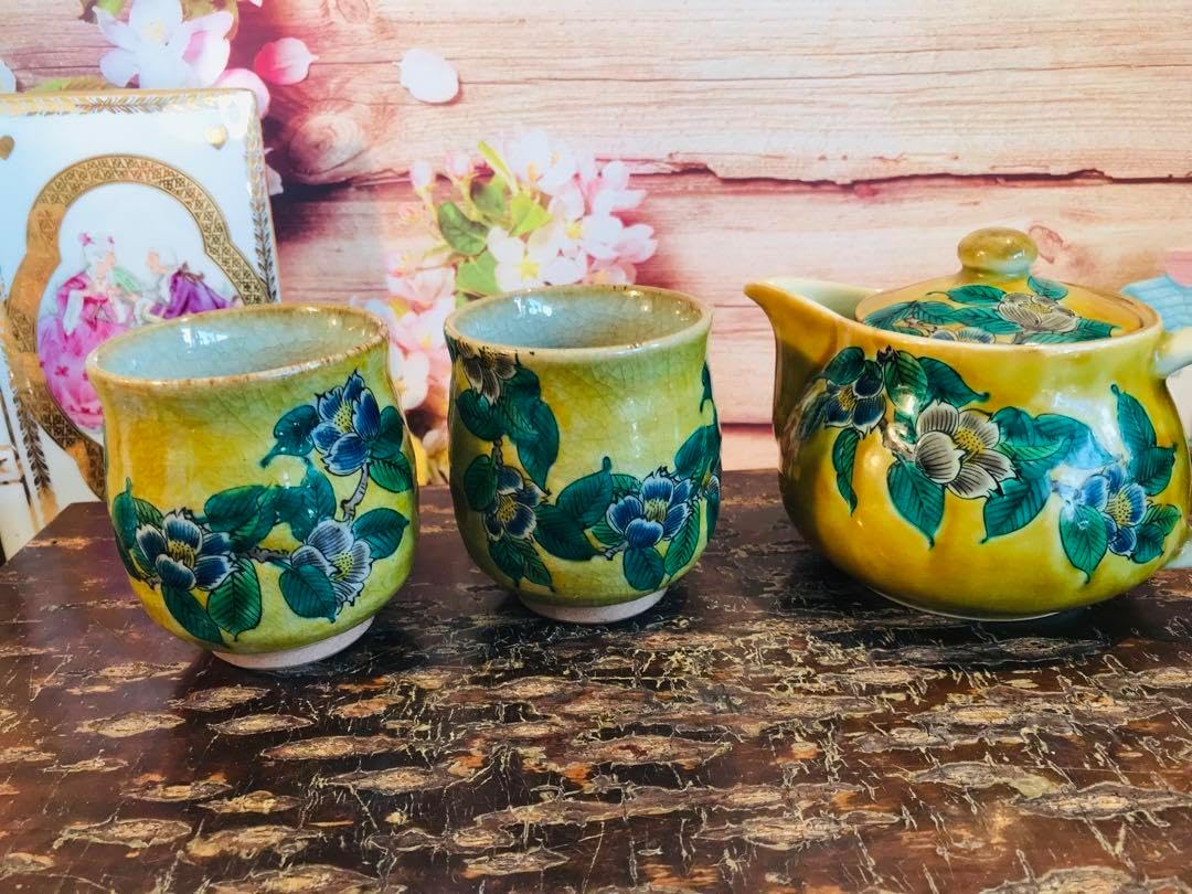 九谷焼・茶器セット・急須・湯呑・焼物・No.240108-21・梱包サイズ80