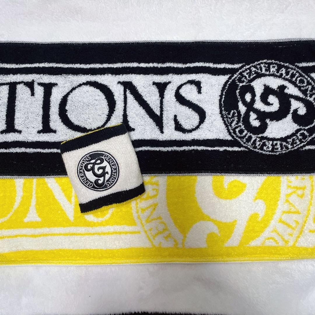 GENERATIONS 黒タオル GENERATIONS 夢者修行 マフラータオル 黒 初期