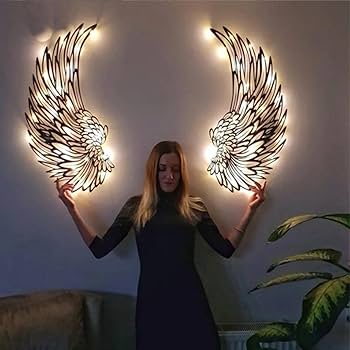 Amazon.com: Metal Angel Wings Wall Decor, Angel Wings Metal Wall