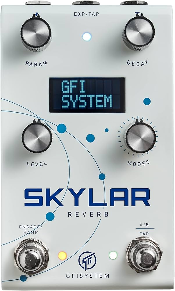 Amazon.com: GFI Systems Skylar Stereo Reverb Pedal Guitar Effects