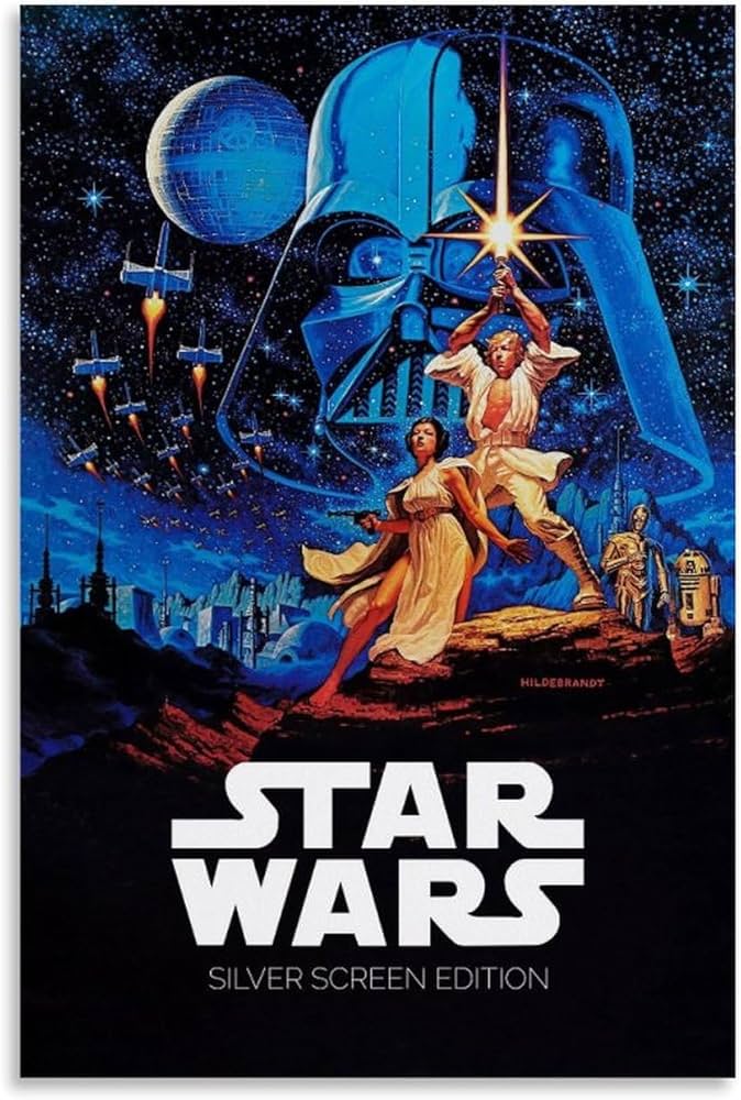 Amazon.co.jp: 1977スターウォーズ映画レトロ装飾ポスター オフィス